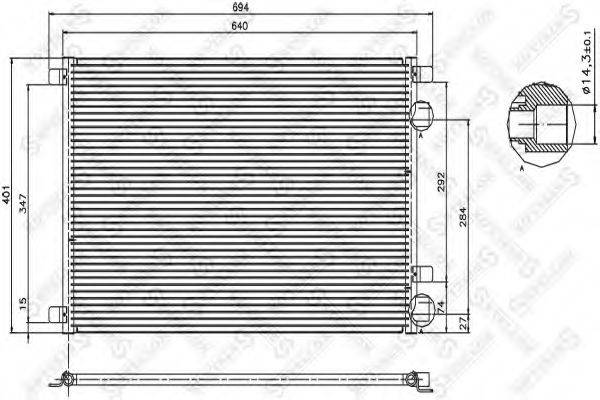 STELLOX 1045034SX Конденсатор, кондиционер