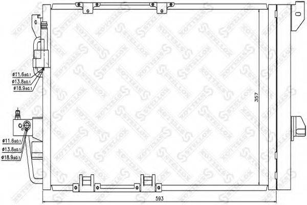 STELLOX 1045035SX Конденсатор, кондиционер