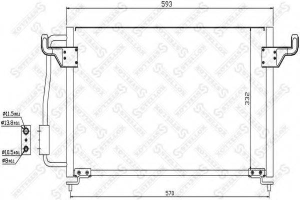 STELLOX 1045046SX Конденсатор, кондиционер