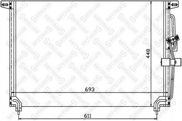 STELLOX 1045048SX Конденсатор, кондиционер