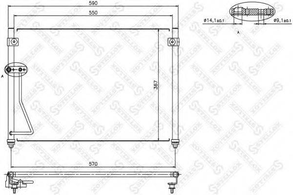 STELLOX 1045063SX Конденсатор, кондиционер