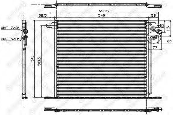 STELLOX 1045068SX Конденсатор, кондиционер