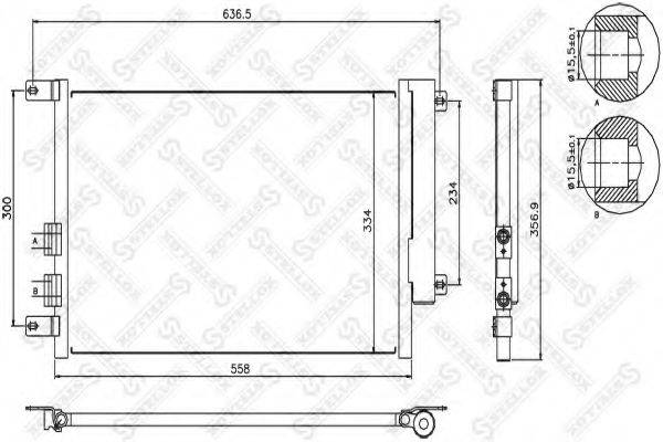 STELLOX 1045069SX Конденсатор, кондиционер