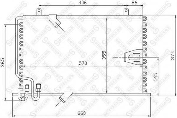STELLOX 1045074SX Конденсатор, кондиционер