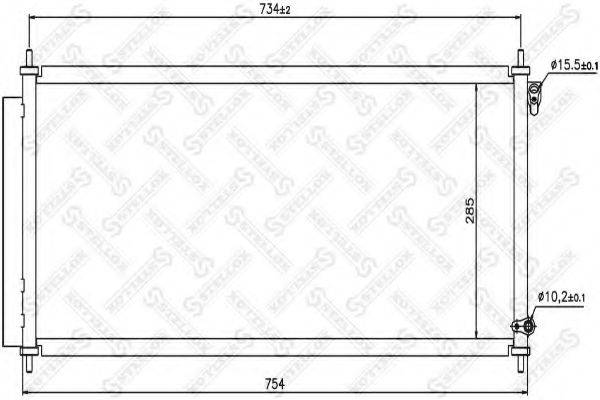 STELLOX 1045097SX Конденсатор, кондиционер