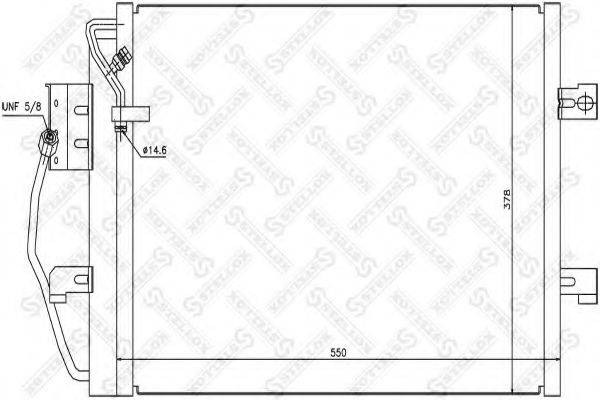 STELLOX 1045122SX Конденсатор, кондиционер