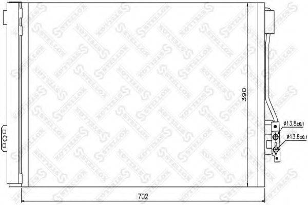 STELLOX 1045132SX Конденсатор, кондиционер