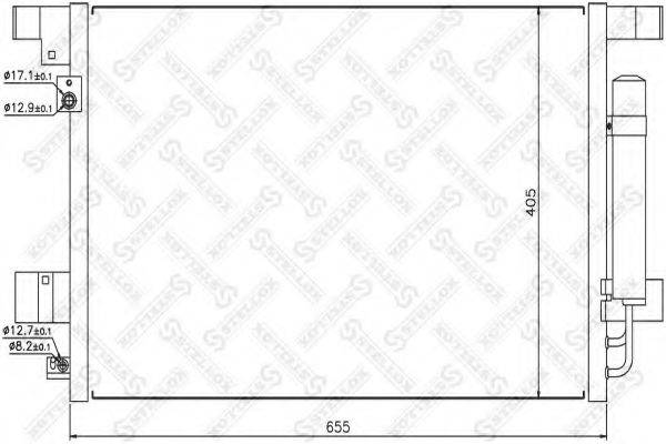 STELLOX 1045135SX Конденсатор, кондиционер