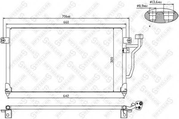 STELLOX 1045137SX Конденсатор, кондиционер