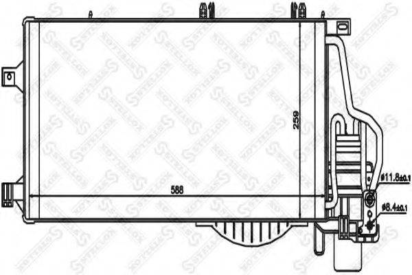 STELLOX 1045141SX Конденсатор, кондиционер