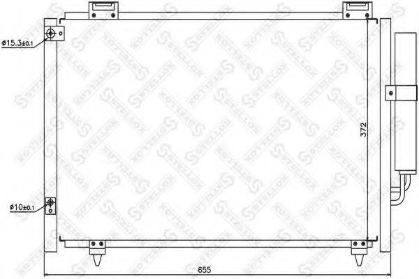 STELLOX 1045153SX Конденсатор, кондиционер