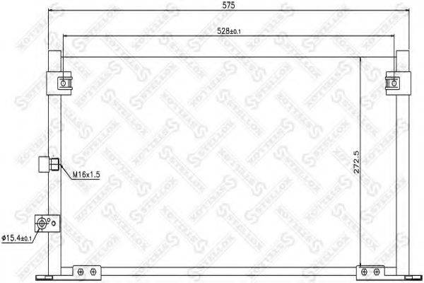 STELLOX 1045155SX Конденсатор, кондиционер