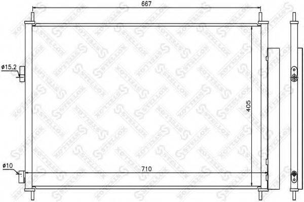 STELLOX 1045156SX Конденсатор, кондиционер