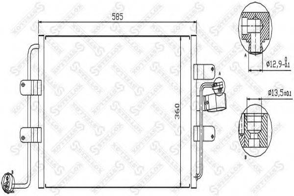 STELLOX 1045165SX Конденсатор, кондиционер