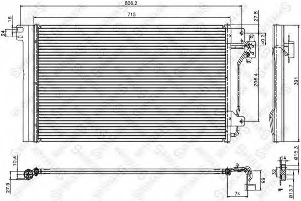 STELLOX 1045167SX Конденсатор, кондиционер