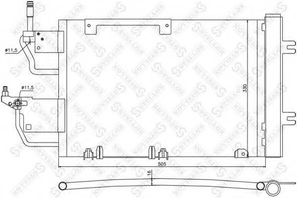 STELLOX 1045173SX Конденсатор, кондиционер