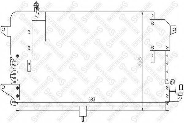 STELLOX 1045178SX Конденсатор, кондиционер