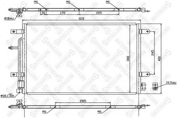 STELLOX 1045179SX Конденсатор, кондиционер