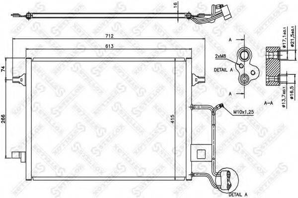 STELLOX 1045180SX Конденсатор, кондиционер