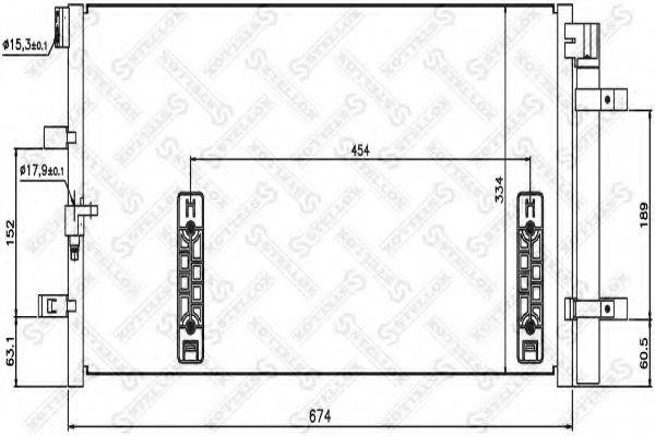 STELLOX 1045181SX Конденсатор, кондиционер