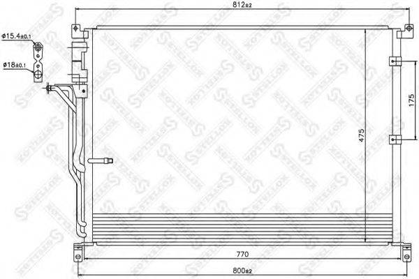 STELLOX 1045183SX Конденсатор, кондиционер