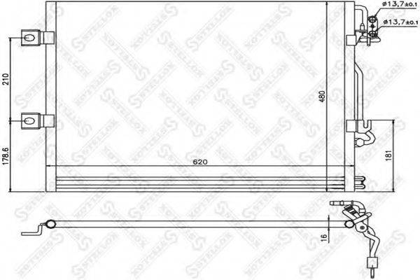 STELLOX 1045191SX Конденсатор, кондиционер