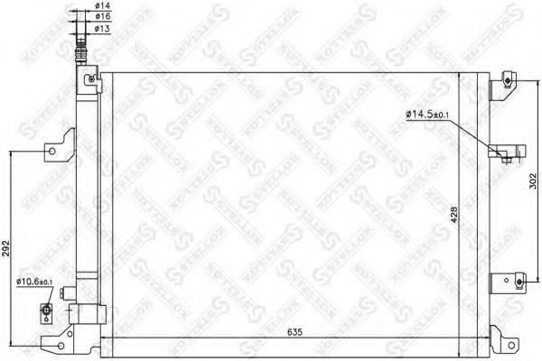 STELLOX 1045214SX Конденсатор, кондиционер