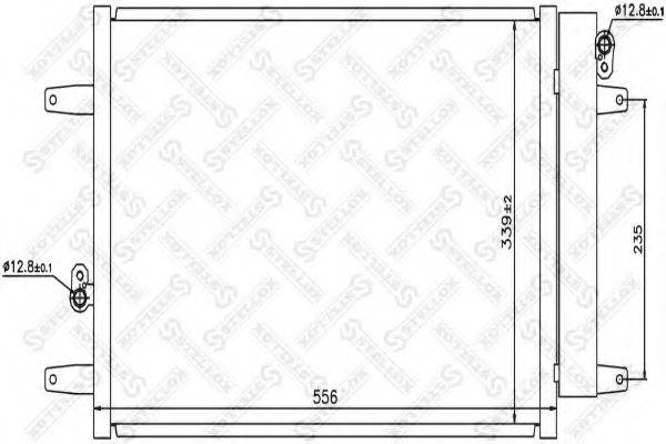 STELLOX 1045217SX Конденсатор, кондиционер