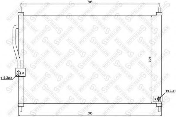 STELLOX 1045220SX Конденсатор, кондиционер