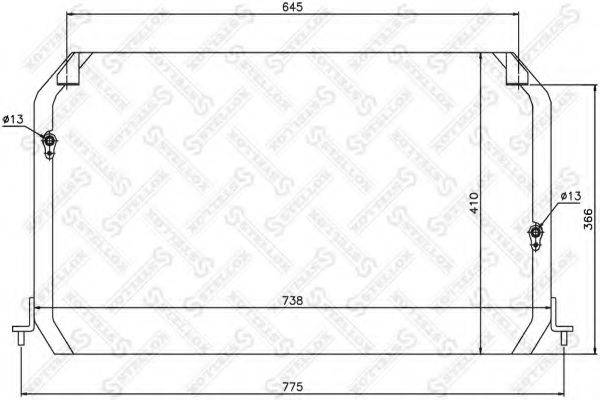 STELLOX 1045287SX Конденсатор, кондиционер