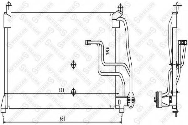 STELLOX 1045296SX Конденсатор, кондиционер