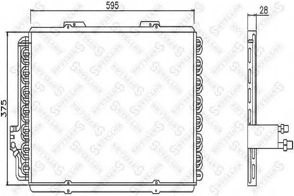 STELLOX 1045307SX Конденсатор, кондиционер