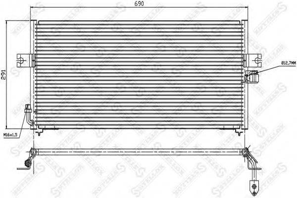 STELLOX 1045327SX Конденсатор, кондиционер