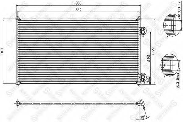 STELLOX 1045339SX Конденсатор, кондиционер