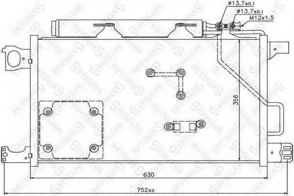 STELLOX 1045345SX Конденсатор, кондиционер