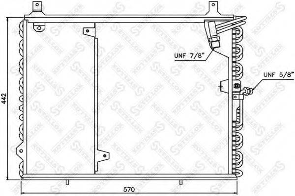 STELLOX 1045346SX Конденсатор, кондиционер