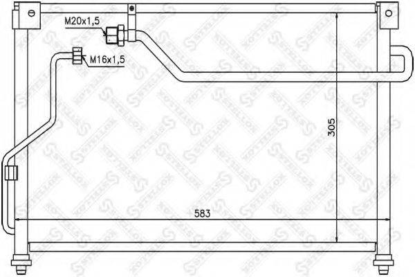 STELLOX 1045356SX Конденсатор, кондиционер