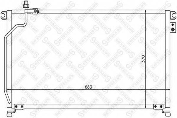 STELLOX 1045363SX Конденсатор, кондиционер