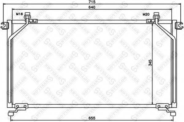 STELLOX 1045364SX Конденсатор, кондиционер