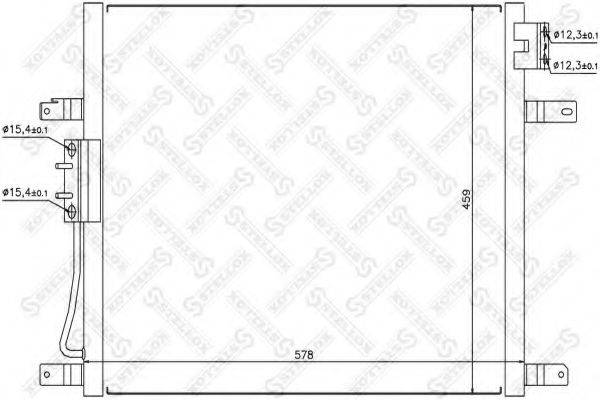 STELLOX 1045378SX Конденсатор, кондиционер