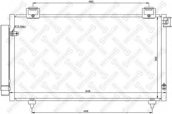 STELLOX 1045382SX Конденсатор, кондиционер