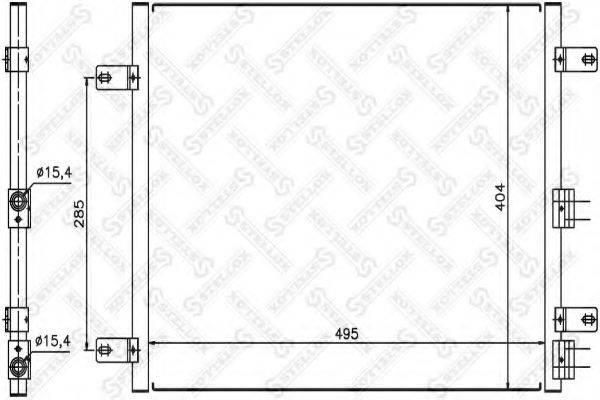 STELLOX 1045394SX Конденсатор, кондиционер