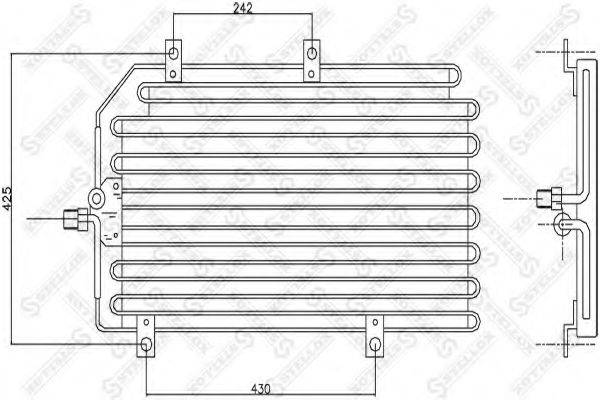 STELLOX 1045395SX Конденсатор, кондиционер