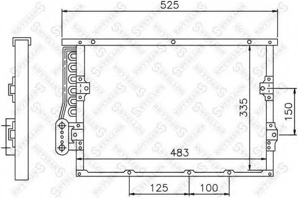 STELLOX 1045403SX Конденсатор, кондиционер
