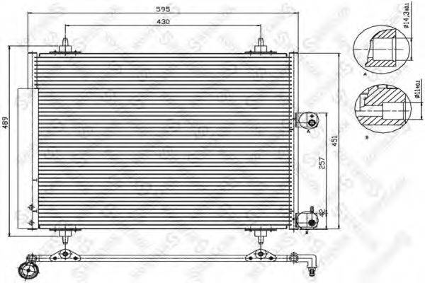 STELLOX 1045409SX Конденсатор, кондиционер