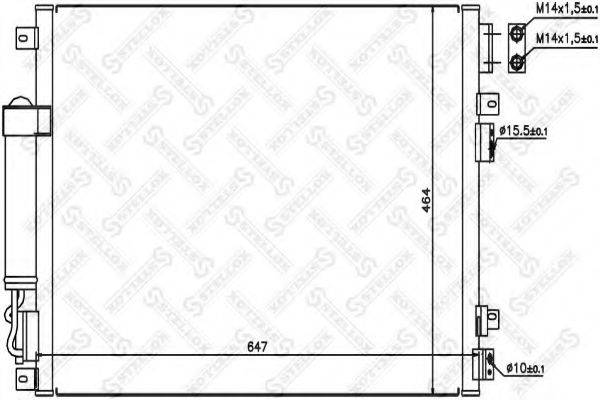 STELLOX 1045414SX Конденсатор, кондиционер