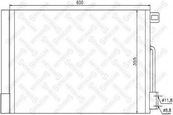 STELLOX 1045416SX Конденсатор, кондиционер