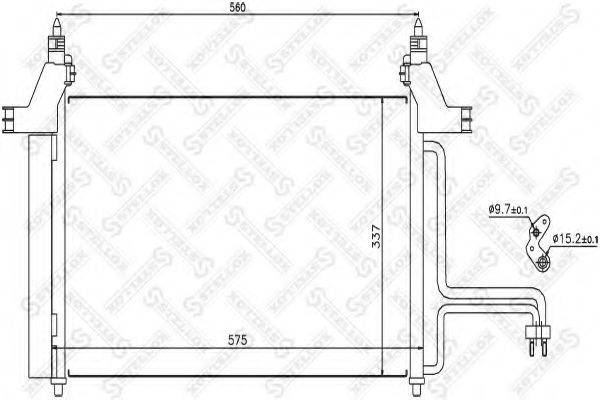 STELLOX 1045417SX Конденсатор, кондиционер