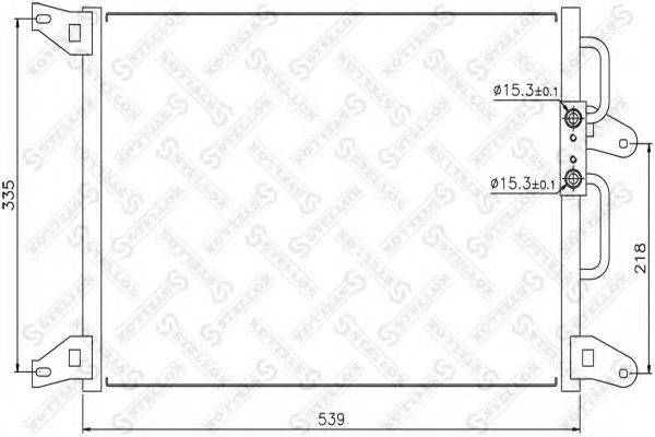 STELLOX 1045421SX Конденсатор, кондиционер