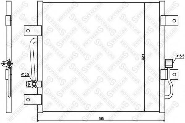 STELLOX 1045426SX Конденсатор, кондиционер